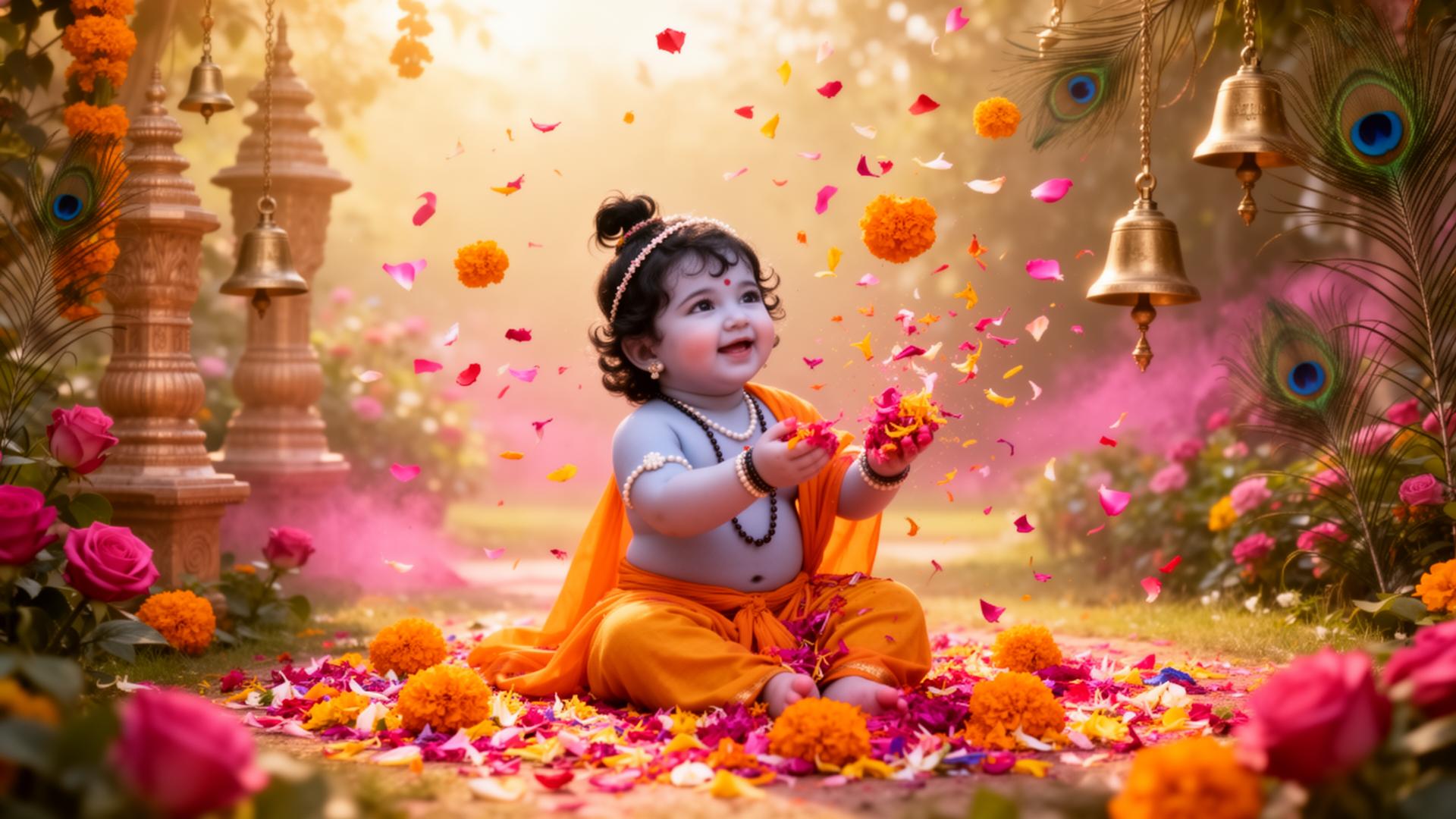 Phoolon ki Holi celebration